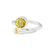 Honeysuckle Ring in Silver Gold & gemstones