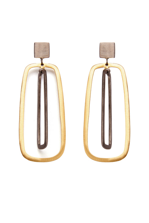 Grafton Black & Gold Earrings