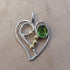 Ornate Heart Pendant in various gemstones