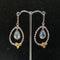 Wildlife Small Bee Hoop Drops in various gemstones