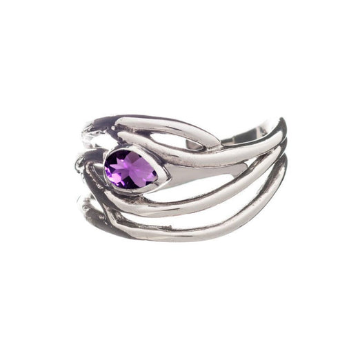 Peacock Ring in various gemstones