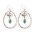 Wildlife Large Bee Hoop Drops in various gemstones
