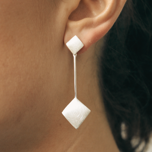 Art Deco Earrings in Sterling Silver