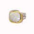 Art Deco Ring in Silver Gold & various gemstones