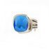 Art Deco Ring in Silver Gold & various gemstones