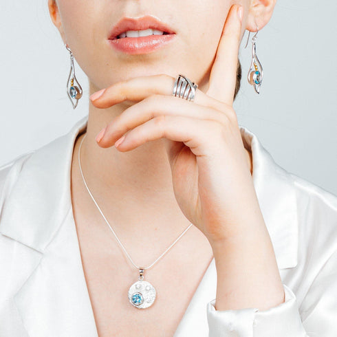 Celeste Necklace in Gold & various gemstones