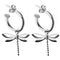 Wildlife Dragonfly Huggies (Silver or Gold)
