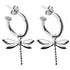 Wildlife Dragonfly Huggies (Silver or Gold)