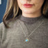 Elodie Pendant in silver gold & various gemstones