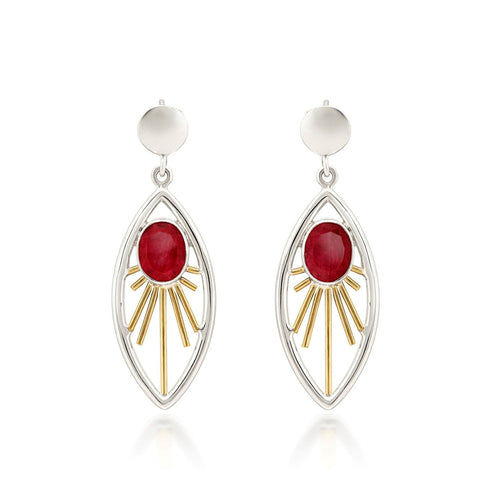 Goddess Earrings in various gemstones