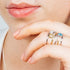 Lattice Ring in various gemstones