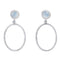 Lunar Earrings in various gemstones