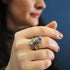 Snake Ring in Silver Gold & various gemstones