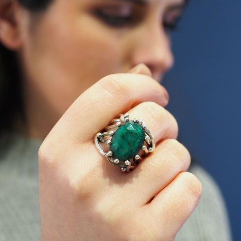 Willow Ring in various gemstones